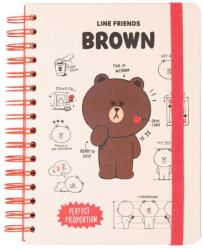 Line Friends A5 jegyzetfüzet 90 lap, A5 méret