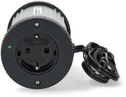 Nedis Invertor tensiune cu unda sinusoidala modificata Nedis, 12V DC - 230V AC, 300W, 1x priza, 1x USB-A (PIM15012FGY)