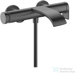 Hansgrohe VIVENIS kádtöltő csaptelep, zuhanyszett nélkül, szálcsiszolt fekete króm 75420340 (75420340)