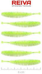 REIVA Tiny worm 6cm 6db/cs (flash chartreuse) (9905-062) - nextfish