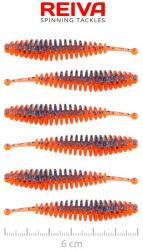 REIVA Tiny worm 6cm 6db/cs (orange disco) (9905-061) - nextfish