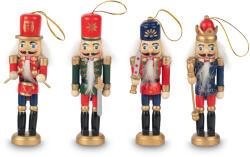 Fából készült karácsonyi díszek Diótörő 4db 12, 5cm (SID3782)