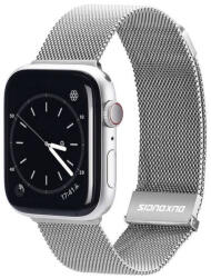 Dux Ducis Apple Watch 42/44/45mm milánói szíj, ezüst - speedshop