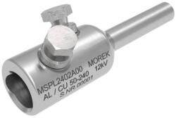 MOREK MSPL240A Szakadófejes kábelbekötő, Al/Cu 120-240mm2, 12kV, 2xAl csavar (MSPL2402A00) (MSPL2402A00)