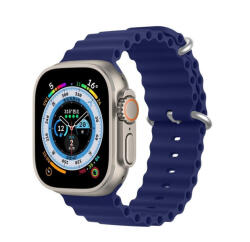 Dux Ducis Ocean Wave Apple Watch 38 / 40 / 41mm szilikon szíj, kék - speedshop