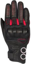 Bering Mănuși Moto Damă din Piele & Textil BERING LADY PITTS · Negru / Roșu