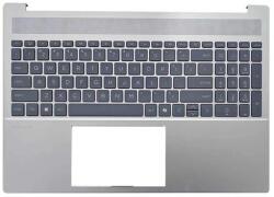 HP Pavilion 16-AF 16-AG TPN-C178 amerikai angol (US) kiosztású billentyűzettel palmrest/topcase felső burkolat ezüst