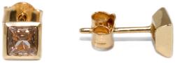 Ékszershop Köves négyzet bedugós arany fülbevaló (1312792)
