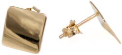 Ékszershop Fényes négyzet bedugós arany fülbevaló (1312802)