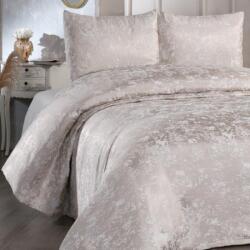 Dowry World Cuvertura jacquard tip chenille 230x240 cm + 2 fete de perna, Slayka Cappuccino