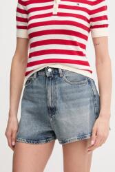 Tommy Hilfiger farmer rövidnadrág női, sima, magas derekú, WW0WW44384 - kék 26