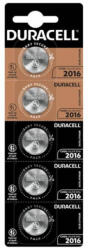 Duracell - 5 db 3V CR2016 lítium gombakkumulátor