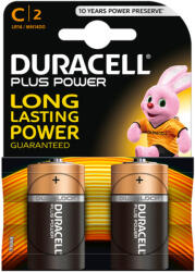 Duracell - Plus Power C elem (2 db) - megbízható energia