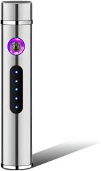 HARAHU RO-25705 elektromos öngyújtó USB töltéssel - Ezüst KP25705