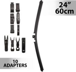 Carguard Ablaktörlő 24"/60 cm - 10 db adapterrel (55744N)