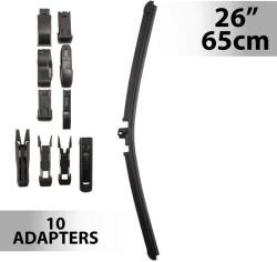 Carguard Ablaktörlő 26"/65 cm - 10 db adapterrel (55746N)