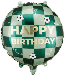 PartyDeco S. r. o Foci labda fólia lufi, HB, zöld, 35 cm