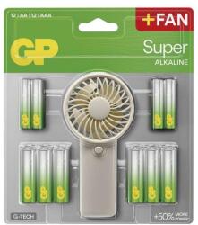GP Batteries alkáli elem SUPER AA 12+AAA 12+Fan BL (B0161M)