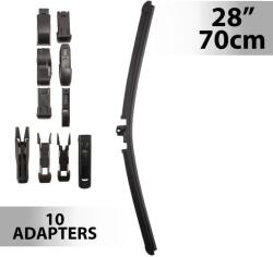 Carguard Ablaktörlő 28"/70 cm - 10 db adapterrel (55747N)