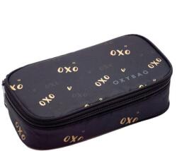 KARTON P+P OXY Scooler szögletes JUMBO tolltartó gumipánttal - OXY BAG - fekete/rosegold OXO (IMO-KPP-9-71624)