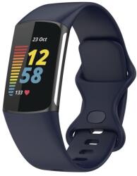 SILICONE Cserélhető szíj Fitbit Charge 6 / Charge 5 sötétkékhez