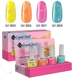 Crystal Nails - PARADE 3 STEP CRYSTALAC KÉSZLET (4X4ML)