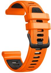  SPORTY Cserélhető szilikon szíj Garmin Forerunner 965 narancssárga