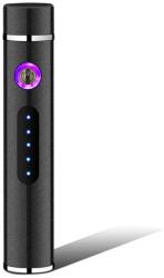  RO-25704 elektromos öngyújtó USB töltéssel - Fekete