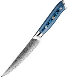 HARAHU Cuțit de bucătărie damasc TU-37501 - Steak / Albastru KP37501