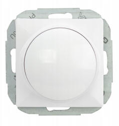 ABEX Elektronikus dimmer nyomógomb - LED lámpákhoz - forgatható - fehér (SO-1P/LED) (AB-9002676)