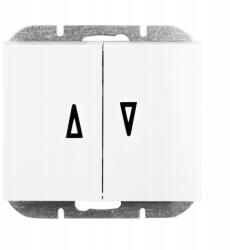 ABEX Süllyesztett kapcsoló, redőnykapcsoló - fehér (WP-11O) (AB-9002241)