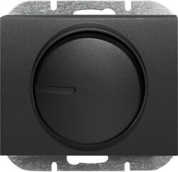 ABEX Elektronikus nyomógombos-forgó dimmer - fekete matt (SO-1O) (AB-9002976)