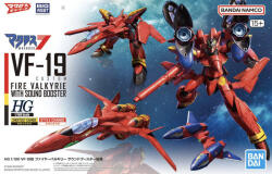 Bandai Hg 1/100 Macross Vf-19 Custom Fire Valkyrie With Sound Booster (66315)