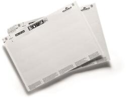 DURABLE Betétlap, 200x27 mm, DURABLE, fehér - 80 lap (DB804102)