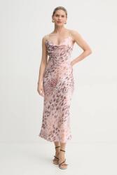 GUESS ruha rózsaszín, maxi, egyenes - rózsaszín XS