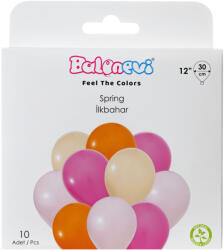 Balonevi Lufi 12", 30cm 10db vegyes színek, Spring (LUFI652485)