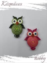 kezmuves-hobby. hu Kis Uhu bagoly hűtőmágnes 2. - Quilling hűtőmágnes