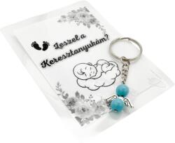 MyVanilla Ásvány Leszel a Keresztanyukám? Ajándékkártya & Türkenit Angyal Kulcstartó Csomag