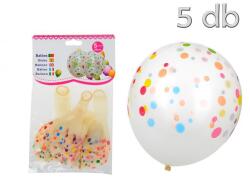  Lufi pöttyös natúr 5db 30cm (CQ540)