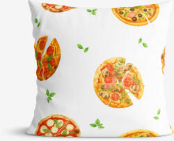 Goldea față de pernă decorativă luca - pizza delicioasă 45 x 45 cm