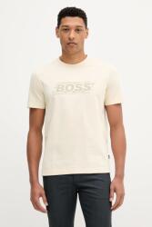 BOSS Orange pamut póló - bézs XL - answear - 17 990 Ft