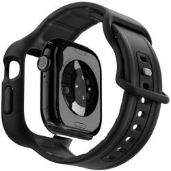 Spigen VAULT PRO pótszíj (egyedi méret, matt, ütésállóság + szilikon keret) FEKETE Apple Watch Series 10 42mm (ACS09390)