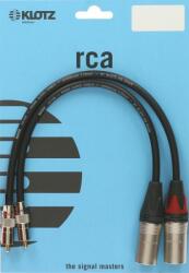 KLOTZ Cablu RCA Klotz high-end cu mufe drepte RCA și XLR - 1, 5m (ALPM015)