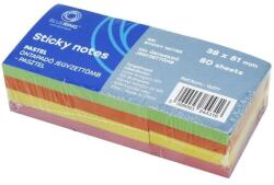 BlueRing Notes adeziv pastel 3x 38x51mm 100file BlueRing (JJ5030115x2)