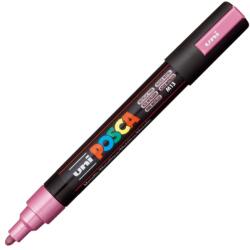 uni Marker UNI Posca PC-5M, varf rotund, 1.8-2.5mm Rosu metalizat (M643)