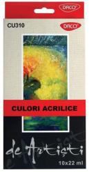 DACO Culori acril 10 culori 22 ml DACO (CU310)