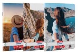 Herlitz Caiet A4, 80 File 70g/MP Dictando, colturi rotunjite Motiv FOLLOW ME (9484310)