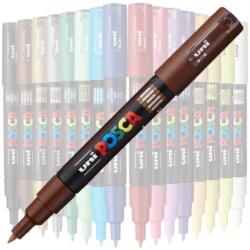 uni Marker UNI Posca PC-1M, varf rotund, 0.7mm Maro (M257)