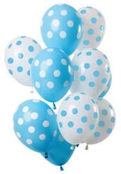 PentaCom Set 12 Baloane Latex Alb Albastru 30 cm (3-68841)