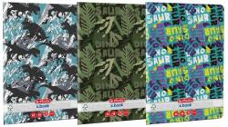 Herlitz Caiet A5, 48 File 70g/MP Patratele, colturi rotunjite Motiv DINO MANIA (9487530)